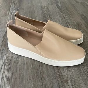 Vince Leather Slip on Sneaker